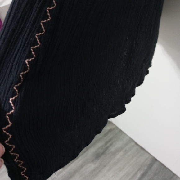 Free People Wind Willow Long Sleeve Sheer Embroidered FloralMini Dress - Picture 10 of 16